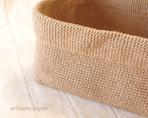 麻紐バスケット no.114 麻紐バスケット no.114 麻紐バスケット no.114