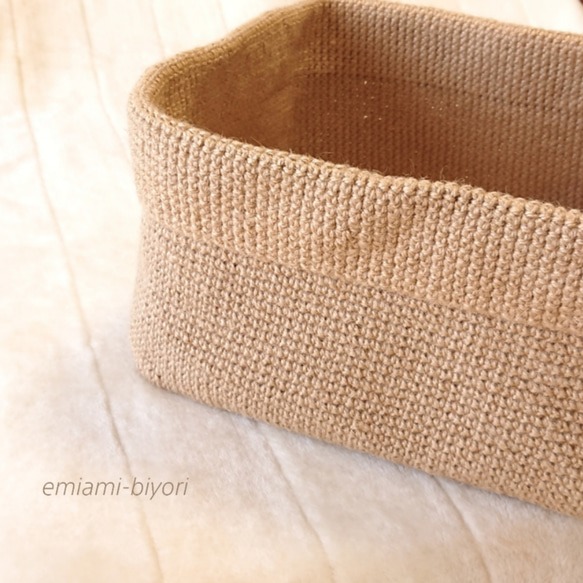 【受注製作】特大サイズの麻紐かご 麻紐かご（特大サイズ） 収納かご 自然素材 おもちゃ箱 フリーボックス