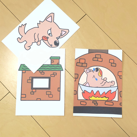 ペープサート 3匹のこぶた 童話 誕生会 保育教材 人気・おすすめ｜省スペース設計・旅行向けにおすすめ 公式 プライバシー配送 当日出荷対応商品