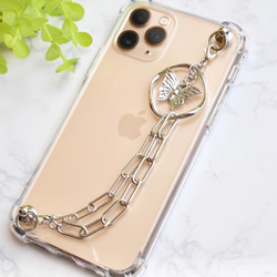 キーリングハンガー　スマホケース　iPhoneケース　ストラップ　全機種　スマホチェーン 3枚目の画像