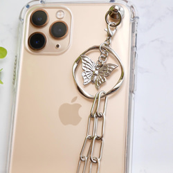 キーリングハンガー　スマホケース　iPhoneケース　ストラップ　全機種　スマホチェーン 4枚目の画像