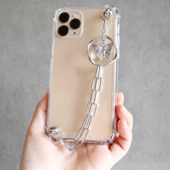 キーリングハンガー　スマホケース　iPhoneケース　ストラップ　全機種　スマホチェーン 6枚目の画像