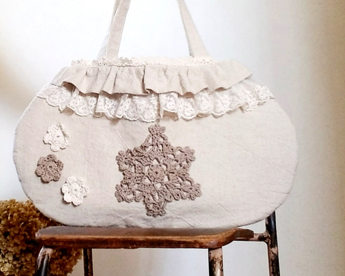 りりー様　猫ちゃん　グラニーバッグ　ハンドメイド ハンドメイド グラニーバッグ バルーンバッグ トートバッグ