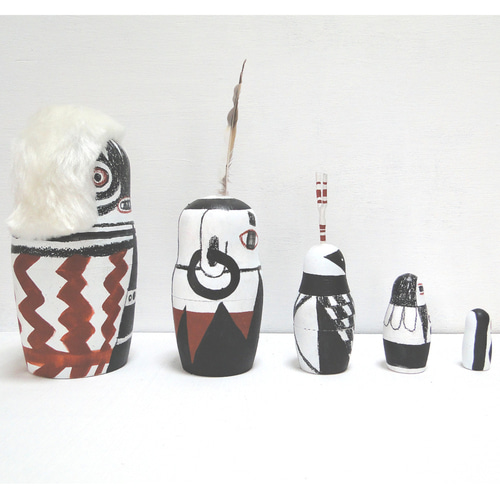 民族　置物 楽天市場】民族 古代人形 木製置物 民族人形 バリ木彫り