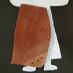 革鎧をつけた小人兵隊のウッドアート オブジェ 木工 木雑貨 妖精 No14 3枚目の画像