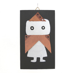 革鎧をつけた小人兵隊のウッドアート オブジェ 木工 木雑貨 妖精 No12 1枚目の画像