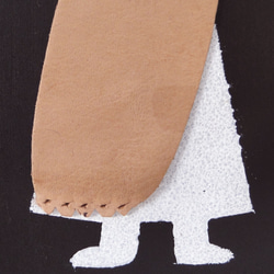 革鎧をつけた小人兵隊のウッドアート オブジェ 木工 木雑貨 妖精  No1 3枚目の画像