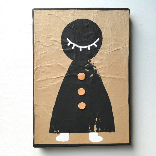 アクリル画 作者不明 ビンテージ アクリル画作者不明ビンテージ