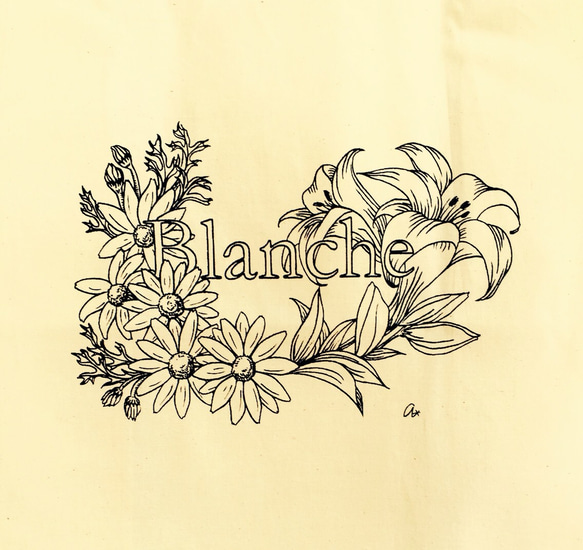 SALE"Blanche"eco bag. 2枚目の画像