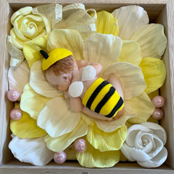 クレイベイビーBOX　ミツバチ　粘土で作ったかわいい赤ちゃん 1枚目の画像