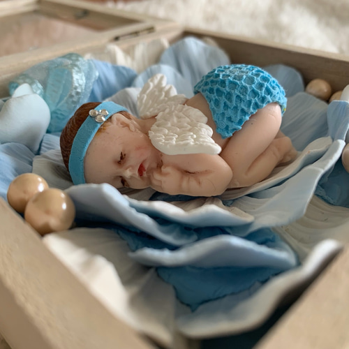 クレイベイビーBOX ブルー 粘土で作ったかわいい赤ちゃん その他