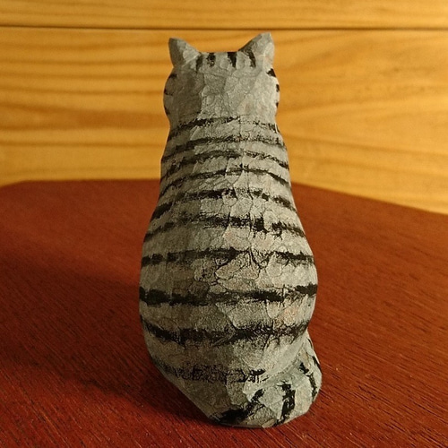 ドラエモン88 キタカゼパンチさん 木彫猫 箱付き 0_2875a114bb5621ced542ede05368