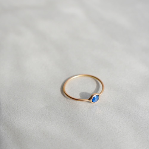 K10 リング 12号 Kahunaザキッス ハワイアンジュエリー サファイア