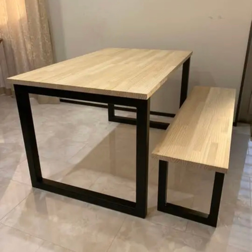 古材アイアンダイニングテーブルベンチ　AVボード W1100サイズの古材鉄脚アイアンベンチ@大阪東京のGraceFurniture