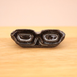 メガネの立体箸置き＆ミニ皿 3枚目の画像