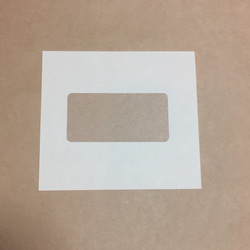 《クラフト無地シール》長方形(角丸)型3.2×6.4cm80枚送料無料 2枚目の画像