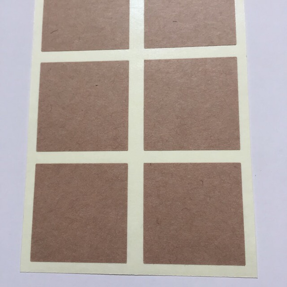 《クラフト無地シール》正方形型3cm 2枚目の画像