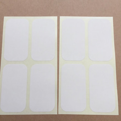 JW-42《上質紙シール》長方形型シール☆3.2×6cm☆100枚⁂送料無料⁂ 1枚目の画像