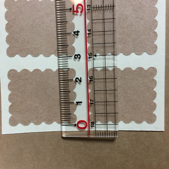 ¥300《クラフトシール》長方形(切手風)2.5×3cm64枚ポイント消化にも 5枚目の画像