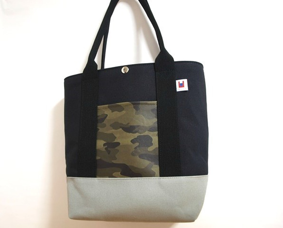 NEW  iroiro tote 「middle」 BlkGKmBlk 2枚目の画像