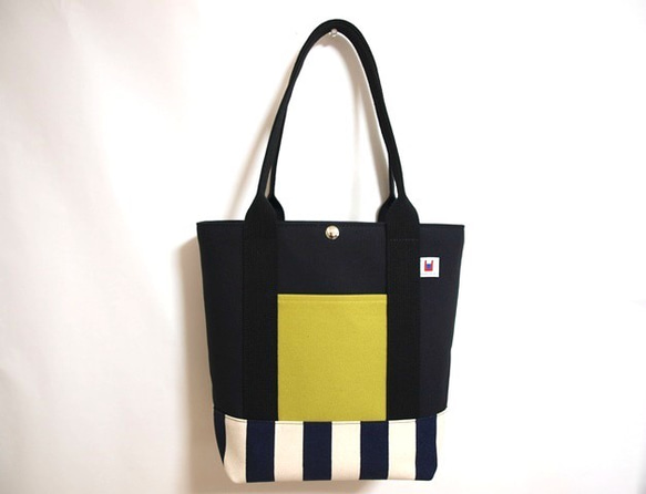 iroiro tote 「middle」 BlkSnHGBlk 1枚目の画像