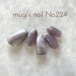 【1点限り】ネイルチップ No.224 ニュアンスネイル nail ジェルネイル 2枚目の画像