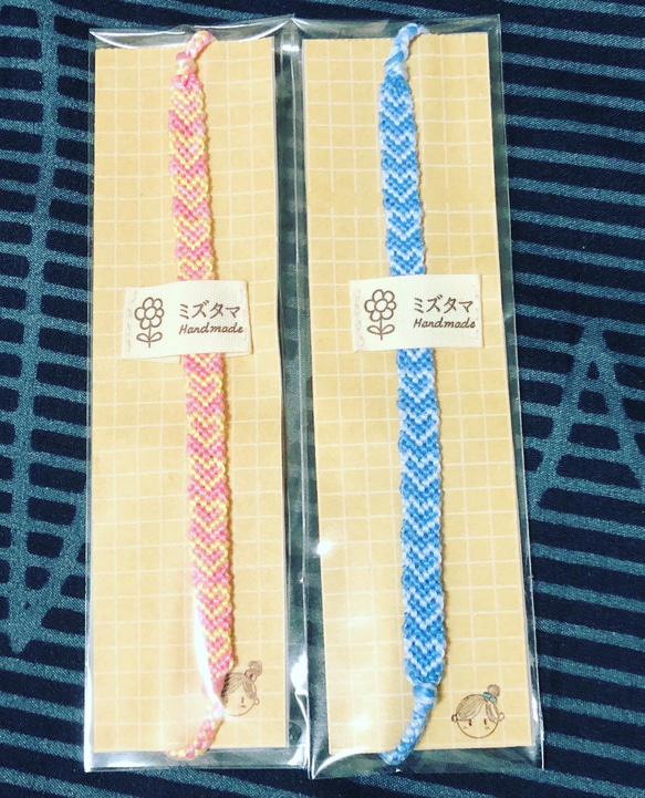 [B.tern]Friendship Bracelet#棉花糖MARSHMALLOW 手繩 腳繩 幸運手環 客製手作 第2張的照片