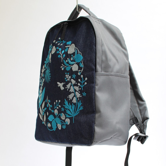 Suzuran刺繡和帆布背包 第5張的照片