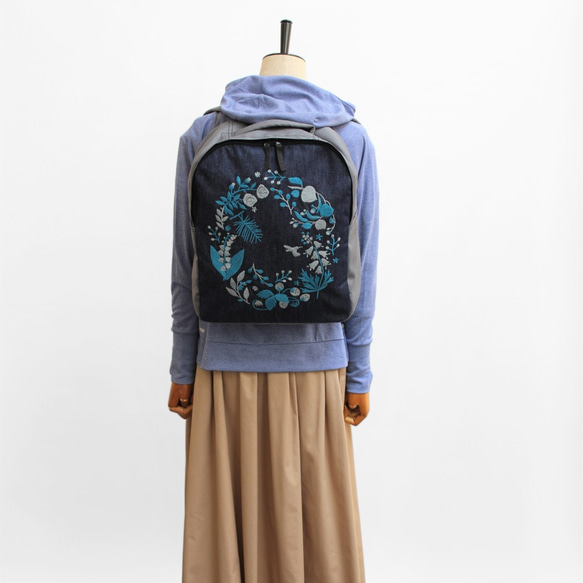 Suzuran刺繡和帆布背包 第7張的照片