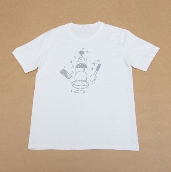 【サマーセール】アイスTシャツ〈白〉 2枚目の画像