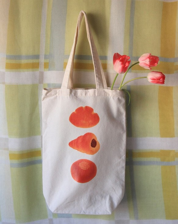 Bread tote bag <A4尺寸>An-Bread,Chocolate Cornet,Cream Bread 第6張的照片