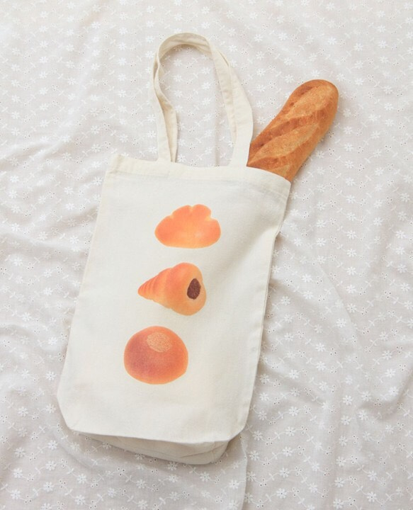 Bread tote bag <A4尺寸>An-Bread,Chocolate Cornet,Cream Bread 第7張的照片