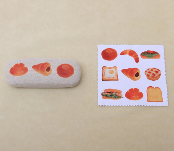 Glasses set BREAD 【Glasses case & Eyeglass cleaner cloth】 第6張的照片