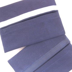 テッシュケース　2枚組　紺×紺・水色ライン 2枚目の画像