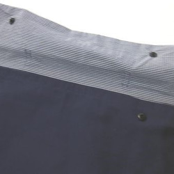 防災ずきんカバー背面タイプ　紺×紺ライン 3枚目の画像