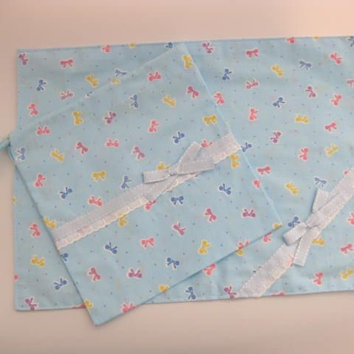 リボン柄お弁当袋セット お弁当袋3点セット リボン柄 その他入園グッズ dolce 通販 8249485