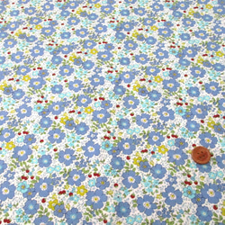 ブロードフラワープリント　KTS3450-C　花・木イチゴ柄　ブルー系 1500-03 2枚目の画像