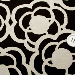 綿麻キャンバス　フラワーテープ　　黒・生成　1500-30　（5729-C） 3枚目の画像