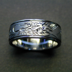 和彫りの指輪 梅 指輪・リング Tebori 通販 339153｜Creema(クリーマ)