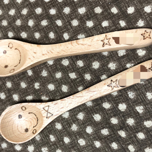 ウッドバーニング☆名入れスプーン カトラリー kiccachun10 通販