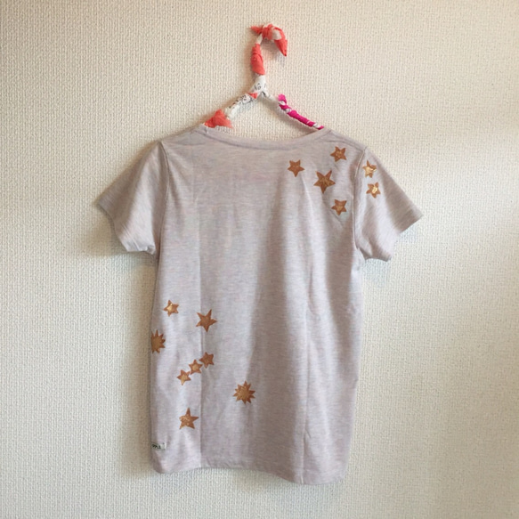 【オーロラヘザーの星空Tシャツ−S・M・Lサイズ】 5枚目の画像