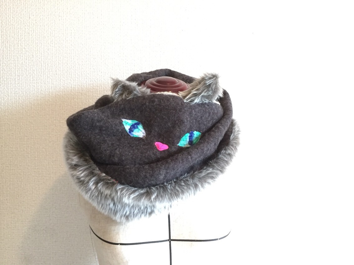 【グリーンアイのロシアンブルースヌード（オーダー可）】