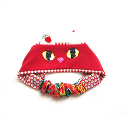 【cat  turban/赤いねこのヘアターバン】 1枚目の画像