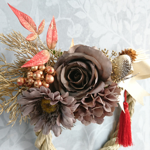 専用＊迎春2021 正月用しめ縄飾り ⑤ (フェイク) 専用＊迎春2021 正月