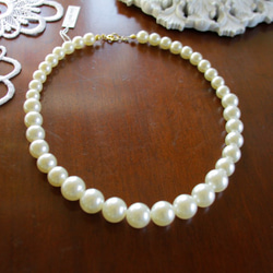 Faux Pearl 人工パールのネックレス 大粒♪ ネックレス・ペンダント 