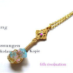 高貴なパープル＊ティファニーストーンとアメジストの14kgfワイヤー