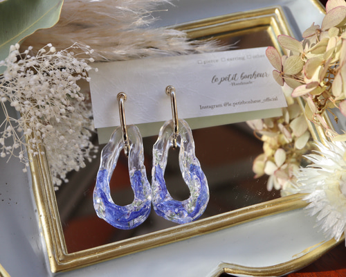 レジンアクセサリー】ハンドメイドアクセサリー/ピアス/イヤリング