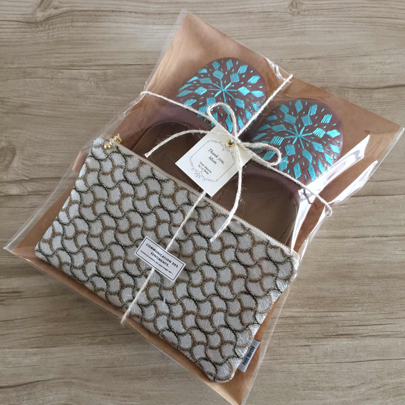 [母親節禮物] Babouche Broadley和幾何圖案小袋2件套 第6張的照片