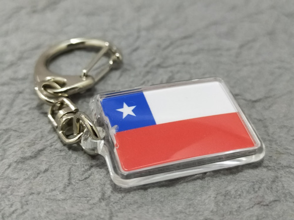 ◆新品◆チリ キーホルダー 国旗 CHILE 2枚目の画像