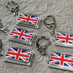 ◆新品◆ イギリス キーホルダー5個セット 国旗 UNITED KINGDOM 2枚目の画像